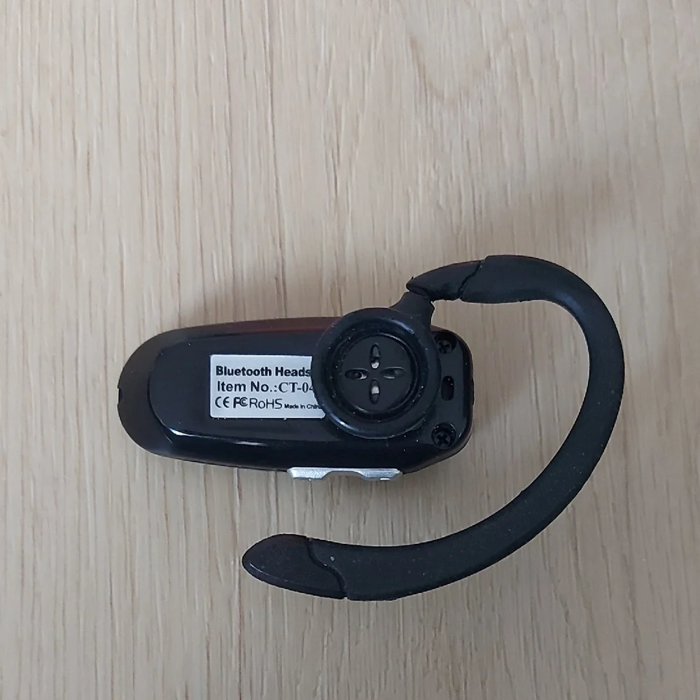 Bluetooth Wireless Headset in Black and Silver